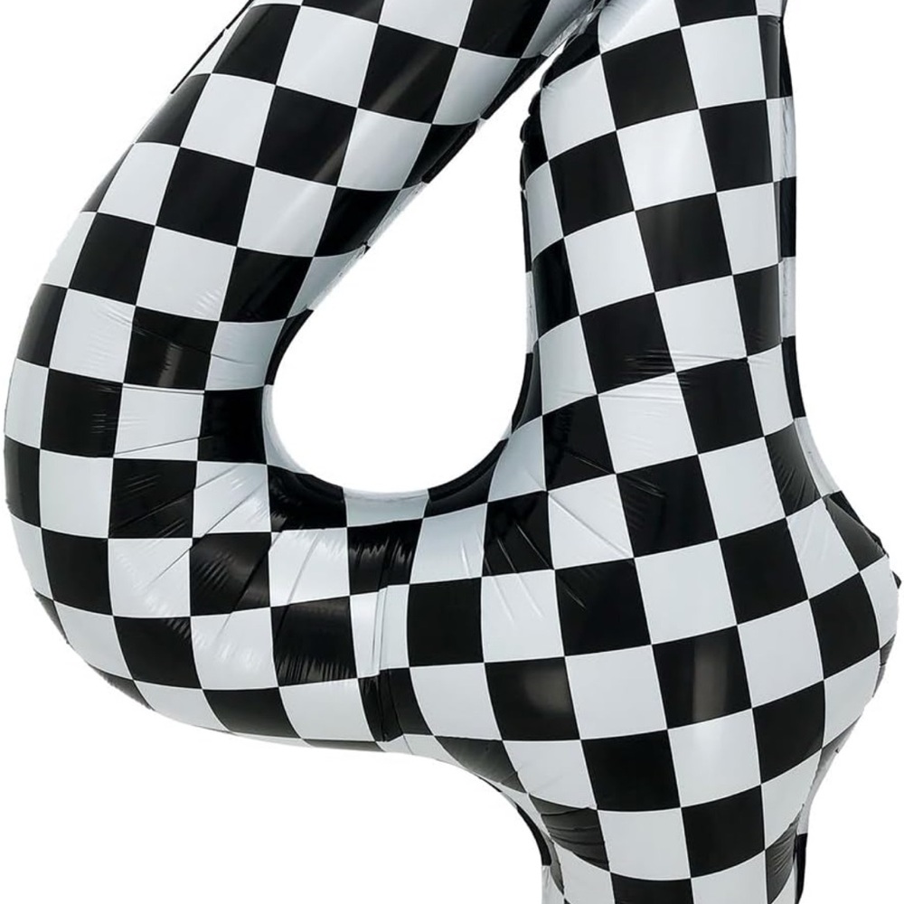 Checkered Inflatable Number 4